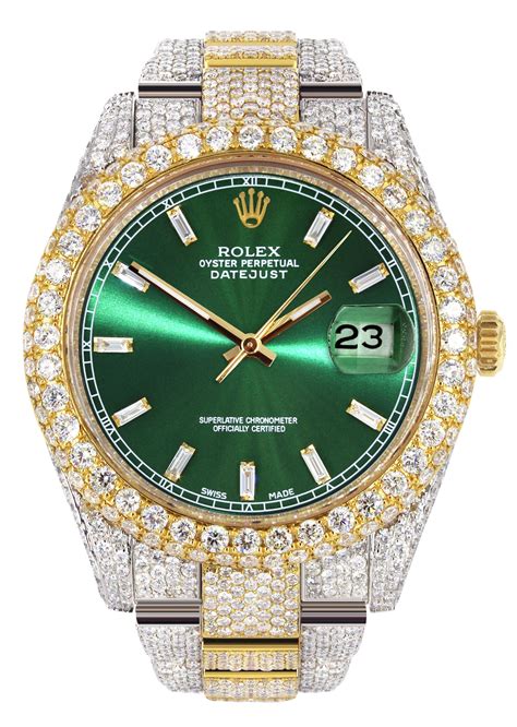 replica iced rolex|rolex datejust 41 iced out.